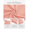 image:imageATHMILE Womens Summer Tops V Neck T Shirts Swiss Dot Puff Sleeve Tops Loose Casual TshirtsCoral Pink