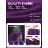 image:imageATHMILE Womens T Shirts Short Sleeve V Neck Summer Tops Basic Tees  Lightweight Breathable Casual Sorf Plus Size Spring Summer Tops ClothesPurple