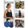 image:imageATHMILE Womens Tank Tops Sleeveless Summer Top Spaghetti Strap  Flowy Boho ClothesLoose Spring Shirt Loose FitBeach Vacation Camisole EyeletBlack