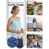 image:imageATHMILE Womens Tank Tops Sleeveless Summer Top Spaghetti Strap  Flowy Boho ClothesLoose Spring Shirt Loose FitBeach Vacation Camisole EyeletBlue