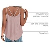 image:imageATHMILE Womens Tank Tops Sleeveless Summer Top Spaghetti Strap  Flowy Boho ClothesLoose Spring Shirt Loose FitBeach Vacation Camisole EyeletDark Pink