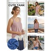 image:imageATHMILE Womens Tank Tops Sleeveless Summer Top Spaghetti Strap  Flowy Boho ClothesLoose Spring Shirt Loose FitBeach Vacation Camisole EyeletDark Pink