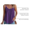 image:imageATHMILE Womens Tank Tops Sleeveless Summer Top Spaghetti Strap  Flowy Boho ClothesLoose Spring Shirt Loose FitBeach Vacation Camisole EyeletDark Purple