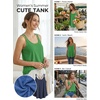 image:imageATHMILE Womens Tank Tops Sleeveless Summer Top Spaghetti Strap  Flowy Boho ClothesLoose Spring Shirt Loose FitBeach Vacation Camisole EyeletGrass Green