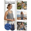 image:imageATHMILE Womens Tank Tops Sleeveless Summer Top Spaghetti Strap  Flowy Boho ClothesLoose Spring Shirt Loose FitBeach Vacation Camisole EyeletGrey