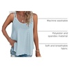 image:imageATHMILE Womens Tank Tops Sleeveless Summer Top Spaghetti Strap  Flowy Boho ClothesLoose Spring Shirt Loose FitBeach Vacation Camisole EyeletGrey Blue