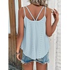image:imageATHMILE Womens Tank Tops Sleeveless Summer Top Spaghetti Strap  Flowy Boho ClothesLoose Spring Shirt Loose FitBeach Vacation Camisole EyeletGrey Blue