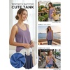 image:imageATHMILE Womens Tank Tops Sleeveless Summer Top Spaghetti Strap  Flowy Boho ClothesLoose Spring Shirt Loose FitBeach Vacation Camisole EyeletGrey Purple