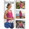 image:imageATHMILE Womens Tank Tops Sleeveless Summer Top Spaghetti Strap  Flowy Boho ClothesLoose Spring Shirt Loose FitBeach Vacation Camisole EyeletHot Pink