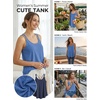image:imageATHMILE Womens Tank Tops Sleeveless Summer Top Spaghetti Strap  Flowy Boho ClothesLoose Spring Shirt Loose FitBeach Vacation Camisole EyeletIndigo