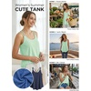 image:imageATHMILE Womens Tank Tops Sleeveless Summer Top Spaghetti Strap  Flowy Boho ClothesLoose Spring Shirt Loose FitBeach Vacation Camisole EyeletMint Green