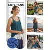 image:imageATHMILE Womens Tank Tops Sleeveless Summer Top Spaghetti Strap  Flowy Boho ClothesLoose Spring Shirt Loose FitBeach Vacation Camisole EyeletPeacock Blue