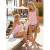 image:imageATHMILE Womens Tank Tops Sleeveless Summer Top Spaghetti Strap  Flowy Boho ClothesLoose Spring Shirt Loose FitBeach Vacation Camisole EyeletPink