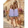 image:imageATHMILE Womens Tank Tops Sleeveless Summer Top Spaghetti Strap  Flowy Boho ClothesLoose Spring Shirt Loose FitBeach Vacation Camisole EyeletPurple