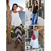image:imageATHMILE Womens Tank Tops Sleeveless Summer Top Spaghetti Strap  Flowy Boho ClothesLoose Spring Shirt Loose FitBeach Vacation Camisole EyeletWhite