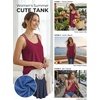 image:imageATHMILE Womens Tank Tops Sleeveless Summer Top Spaghetti Strap  Flowy Boho ClothesLoose Spring Shirt Loose FitBeach Vacation Camisole EyeletWine Red