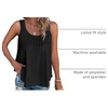 image:imageATHMILE Womens Tank Tops Sleeveless Summer Top Spaghetti Strap  Flowy Boho ClothesLoose Spring Shirt Loose FitBeach Vacation Camisole EyeletZblack