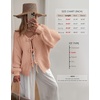 image:imageATHMILE Womens Tie Front Bow Cardigan Sweaters Chunky Knit Long Puff Sleeve Trendy Fall Winter Jacket Coats 2025Pink