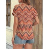 image:imageATHMILE Womens Tunics Loose Fit Dressy Blouses Summer Short Sleeve Tops with Curved Hem Beach Vacation Clothes for WomenBoho