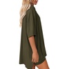 image:imageATHMILE Womens Two Piece Short Lounge Sets Spring Summer Casual Oversized Shirts Airport Travel Outfit Beach Vacation 2026Army Green