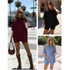 image:imageATHMILE Womens Two Piece Short Lounge Sets Spring Summer Casual Oversized Shirts Airport Travel Outfit Beach Vacation 2026Beige