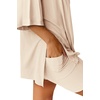 image:imageATHMILE Womens Two Piece Short Lounge Sets Spring Summer Casual Oversized Shirts Airport Travel Outfit Beach Vacation 2026Beige