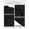 image:imageATHMILE Womens V Neck 34 Sleeve T Shirts Spring Summer Tops Tunic Casual Tees Henley Beach Vacation Basic Fashion ClothesLongblack
