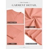 image:imageATHMILE Womens V Neck 34 Sleeve T Shirts Spring Summer Tops Tunic Casual Tees Henley Beach Vacation Basic Fashion ClothesLongcoral Pink