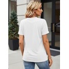 image:imageATHMILE Womens V Neck 34 Sleeve T Shirts Spring Summer Tops Tunic Casual Tees Henley Beach Vacation Basic Fashion ClothesShortwhite