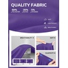 image:imageATHMILE Womens V Neck Short Sleeve Summer T Shirts Curved Hem Plain Top  Lightweight Breathable Casual Spring Summer TeePurple