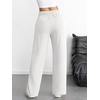 image:imageATHMILE Womens Wide Leg Sweatpants High Waisted Baggy Interior Drawstring Joggers Straight Leg Sweat Pants with PocketsWhite