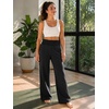 image:imageATHMILE Womens Wide Leg Sweatpants High Waisted Baggy Lounge Pants with Pockets Drawstring Comfy Casual Athletic PalazzoBlack