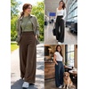 image:imageATHMILE Womens Wide Leg Sweatpants High Waisted Baggy Lounge Pants with Pockets Drawstring Comfy Casual Athletic PalazzoBlack