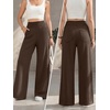 image:imageATHMILE Womens Wide Leg Sweatpants High Waisted Baggy Lounge Pants with Pockets Drawstring Comfy Casual Athletic PalazzoCoffee Brown