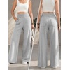 image:imageATHMILE Womens Wide Leg Sweatpants High Waisted Baggy Lounge Pants with Pockets Drawstring Comfy Casual Athletic PalazzoGrey