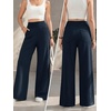 image:imageATHMILE Womens Wide Leg Sweatpants High Waisted Baggy Lounge Pants with Pockets Drawstring Comfy Casual Athletic PalazzoNavy Blue