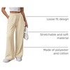 image:imageATHMILE Womens Wide Leg Sweatpants High Waisted Baggy Teen Girl Pants  Fall Fashion Winter Clothes Lounge Travel Joggers With PocketsApricot