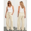 image:imageATHMILE Womens Wide Leg Sweatpants High Waisted Baggy Teen Girl Pants  Fall Fashion Winter Clothes Lounge Travel Joggers With PocketsApricot