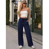 image:imageATHMILE Womens Wide Leg Sweatpants High Waisted Baggy Teen Girl Pants  Fall Fashion Winter Clothes Lounge Travel Joggers With PocketsNavy