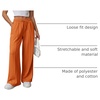image:imageATHMILE Womens Wide Leg Sweatpants High Waisted Baggy Teen Girl Pants  Fall Fashion Winter Clothes Lounge Travel Joggers With PocketsOrange