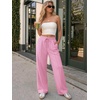 image:imageATHMILE Womens Wide Leg Sweatpants High Waisted Baggy Teen Girl Pants  Fall Fashion Winter Clothes Lounge Travel Joggers With PocketsPink