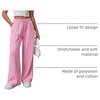 image:imageATHMILE Womens Wide Leg Sweatpants High Waisted Baggy Teen Girl Pants  Fall Fashion Winter Clothes Lounge Travel Joggers With PocketsPink