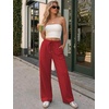 image:imageATHMILE Womens Wide Leg Sweatpants High Waisted Baggy Teen Girl Pants  Fall Fashion Winter Clothes Lounge Travel Joggers With PocketsRed