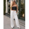 image:imageATHMILE Womens Wide Leg Sweatpants High Waisted Baggy Teen Girl Pants  Fall Fashion Winter Clothes Lounge Travel Joggers With PocketsWhite