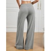 image:imageSweatpants Women Fall Outfits Wide Leg Baggy Pants HighWaisted Drawstring Sweat Pants Fashion Joggers with PocketGrey