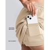 image:imageTwo Piece Skirt Sets for Women Summer Beach Vacation Outfits Mock Neck Tops Tennis Skirt Lounge Matching SetsBeige