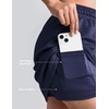 image:imageTwo Piece Skirt Sets for Women Summer Beach Vacation Outfits Mock Neck Tops Tennis Skirt Lounge Matching SetsNavy Blue