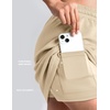image:imageTwo Piece Skirt Sets for Women Summer Beach Vacation Outfits Mock Neck Tops Tennis Skirt Lounge Matching SetsZbeige