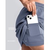image:imageTwo Piece Skirt Sets for Women Summer Beach Vacation Outfits Mock Neck Tops Tennis Skirt Lounge Matching SetsZblue