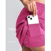 image:imageTwo Piece Skirt Sets for Women Summer Beach Vacation Outfits Mock Neck Tops Tennis Skirt Lounge Matching SetsZhot Pink